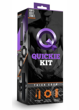Quickie Kit Thick Cock Penis Pump - Black
