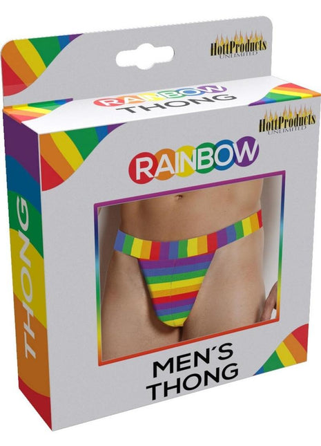 Rainbow Men's Thong - Multicolor - One Size