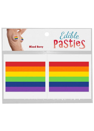Rainbow Pride Edible Pasties (2 Per Pack) - Mixed Fruit