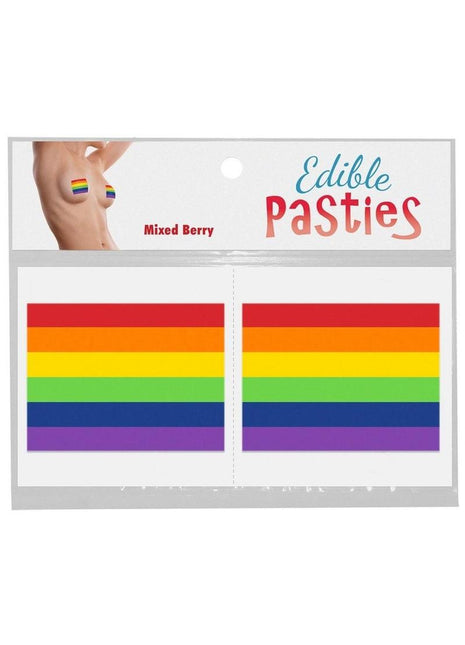 Rainbow Pride Edible Pasties (2 Per Pack) - Mixed Fruit