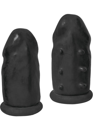 Ram Extension Condoms Latex Extender Sleeves - Black - 2 Per Box