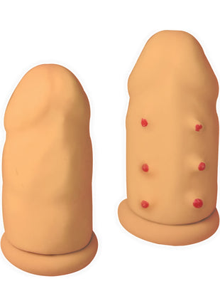 Ram Extension Condoms Latex Extender Sleeves - Vanilla - 2 Per Box