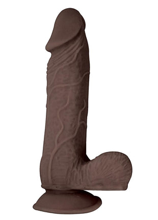 Realcocks Dual Layered #2 Bendable Dildo - Chocolate - 7in