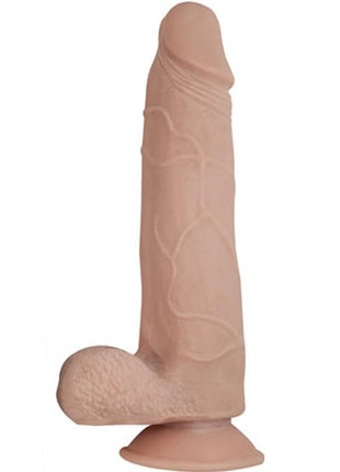 Realcocks Dual Layered #4 Bendable Thick Dildo - Flesh/Vanilla - 8in