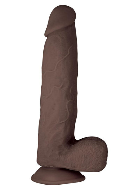 Realcocks Dual Layered #7 Bendable Dildo - Brown/Chocolate - 8.5in