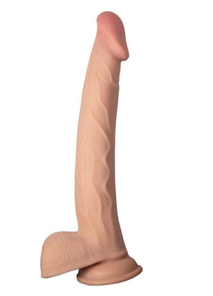 Realcocks Dual Layered Bendable Dildo - Vanilla - 11in