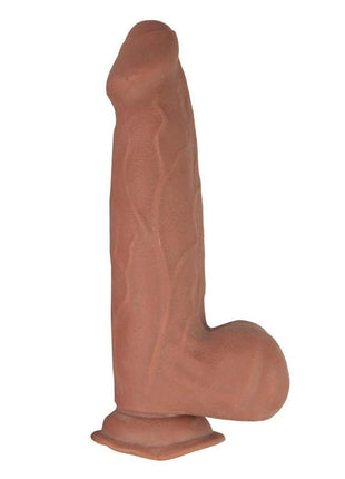 Realcocks Dual Layered Uncut Slider Thick Shaft Dildo - Caramel - 9.25in