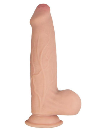 Realcocks Dual Layered Uncut Slider Thick Shaft Dildo - Vanilla - 9.25in