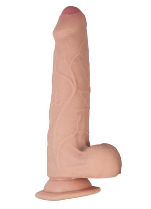 Realcocks Dual Layered Uncut Slider Thin Tip Dildo - Vanilla - 8.5in