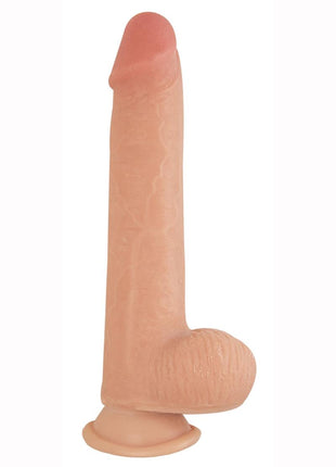 Realcocks Sliders Dildo with Balls - Vanilla - 8in