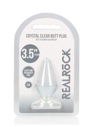 Realrock Crystal Clear Anal Plus - Clear - 3.5in