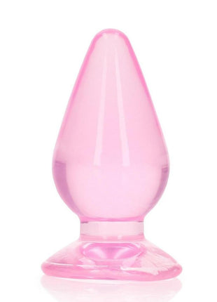 Realrock Crystal Clear Anal Plus - Clear/Pink - 3.5in