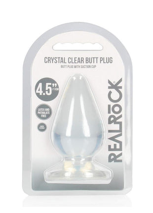 Realrock Crystal Clear Anal Plus - Clear - 4.5in