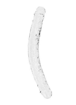 Realrock Crystal Clear Double Dong - Clear - 13in