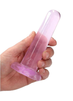 Realrock Crystal Clear Non Realistic Dildo with Suction Cup