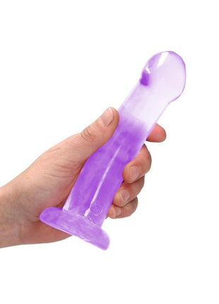 Realrock Crystal Clear Non Realistic Dildo with Suction Cup