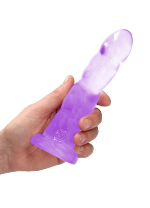 Realrock Crystal Clear Non Realistic Dildo with Suction Cup