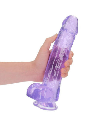 Realrock Crystal Clear Realistic Dildo with Balls