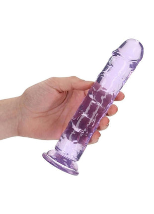 Realrock Crystal Clear Straight No Balls Dildo