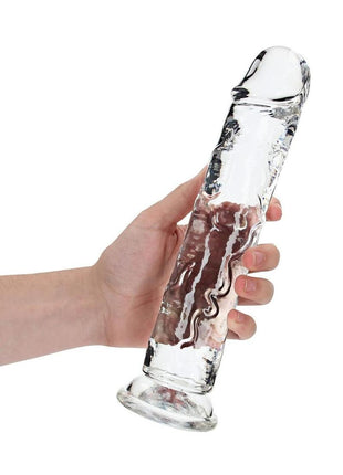 Realrock Crystal Clear Straight No Balls Dildo