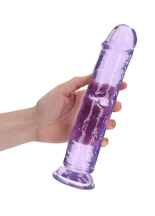 Realrock Crystal Clear Straight No Balls Dildo