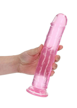 Realrock Crystal Clear Straight No Balls Dildo