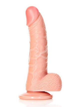 Realrock Curved Realistic Dildo with Balls and Suction Cup