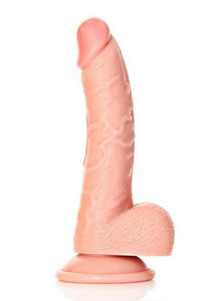 Realrock Curved Realistic Dildo with Balls and Suction Cup