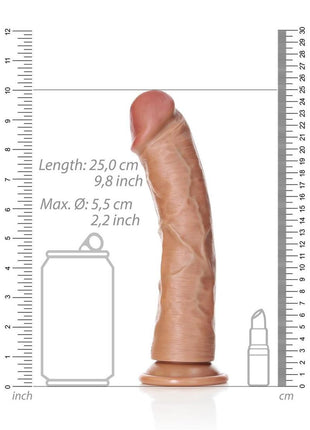 Realrock Curved Realistic Dildo with Suction Cup