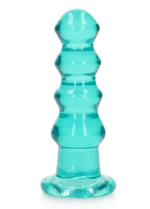 Realrock Curvy Dildo Or Butt Plug - Turquoise - 5.5in
