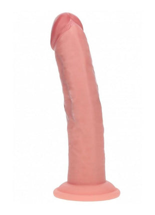 Realrock Dual Layered Rechargeable Silicone Curved Realistic Vibrating Dildo with Suction Cup