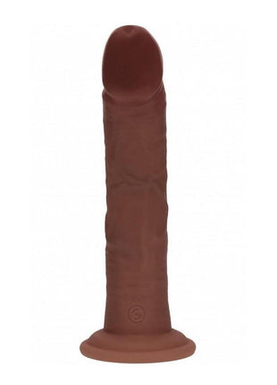 Realrock Dual Layered Silicone Curved Realistic Dildo with Suction Cup