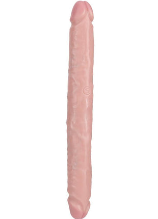 Realrock Realistic Skin Slim Double Ended Dong - Vanilla - 12in