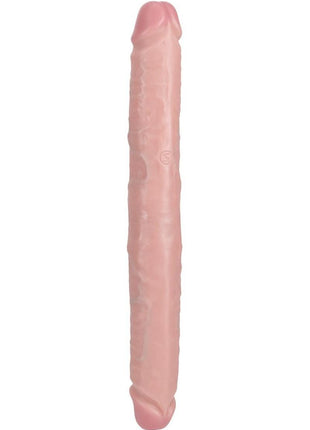 Realrock Realistic Skin Thick Double Ended Dong - Vanilla - 14in
