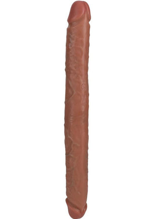 Realrock Realistic Skin Thick Double Ended Dong - Caramel - 16in