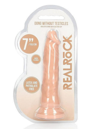 Realrock Skin Realistic Dildo Without Balls - Vanilla - 7in