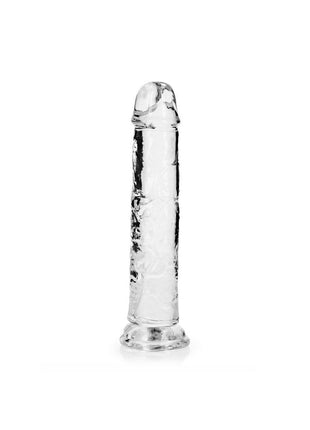 Realrock Skin Realistic Striaght Dildo Without Balls - Clear - 8in