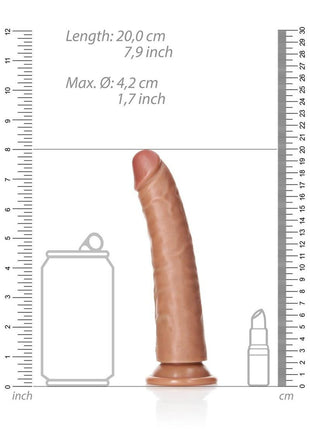 Realrock Slim Realistic Dildo with Suction Cup