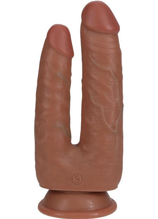 Realrock Ultra Realistic Skin Double Trouble - Caramel - 5in/6in