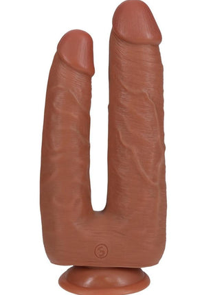 Realrock Ultra Realistic Skin Double Trouble - Caramel - 7in/8in
