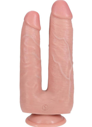 Realrock Ultra Realistic Skin Double Trouble - Vanilla - 7in/8in