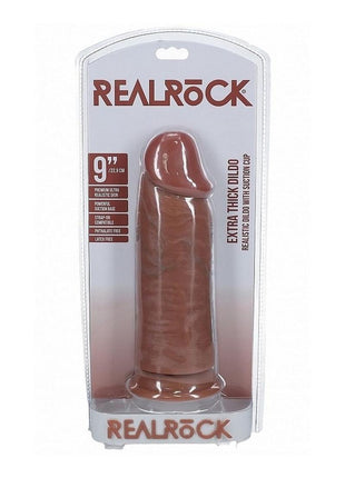 Realrock Ultra Realistic Skin Extra Thick No Balls - Caramel - 9in
