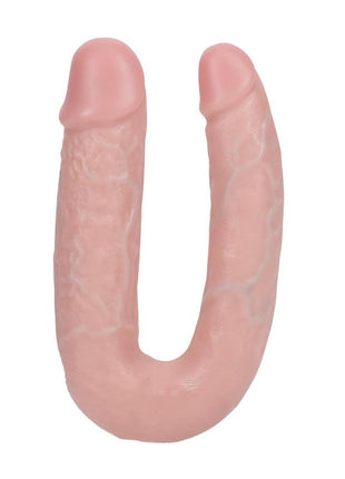 Realrock Ultra Realistic Skin U Shaped Double Dildo - Vanilla - 5in