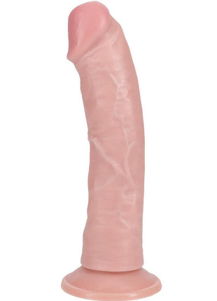 Realrock Vibrating and Rotating Cock Regular Curved - Vanilla - 8in