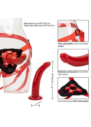 Red Rider Adjustable Strap-On with Dildo