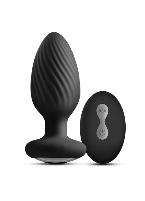 Renegade Alpine 2.0 Rechargeable Silicone Remote Anal Plug - Black