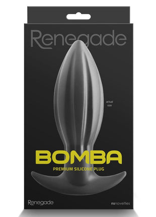 Renegade Bomba Silicone Anal Plug - Black - Medium
