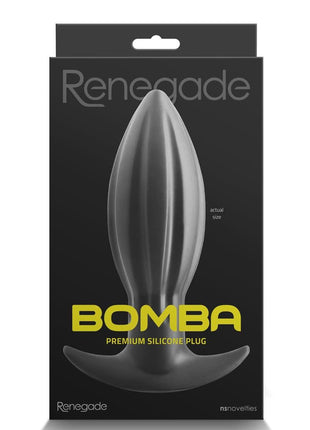Renegade Bomba Silicone Anal Plug - Black - Small