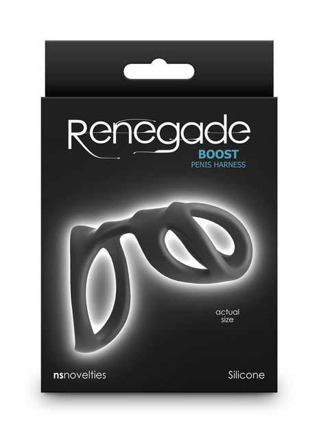 Renegade Boost Silicone Cock Ring - Black