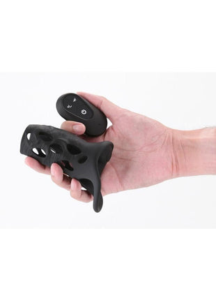 Renegade Edge Rechargeable Silicone Vibrating Penis Sleeve with Remote